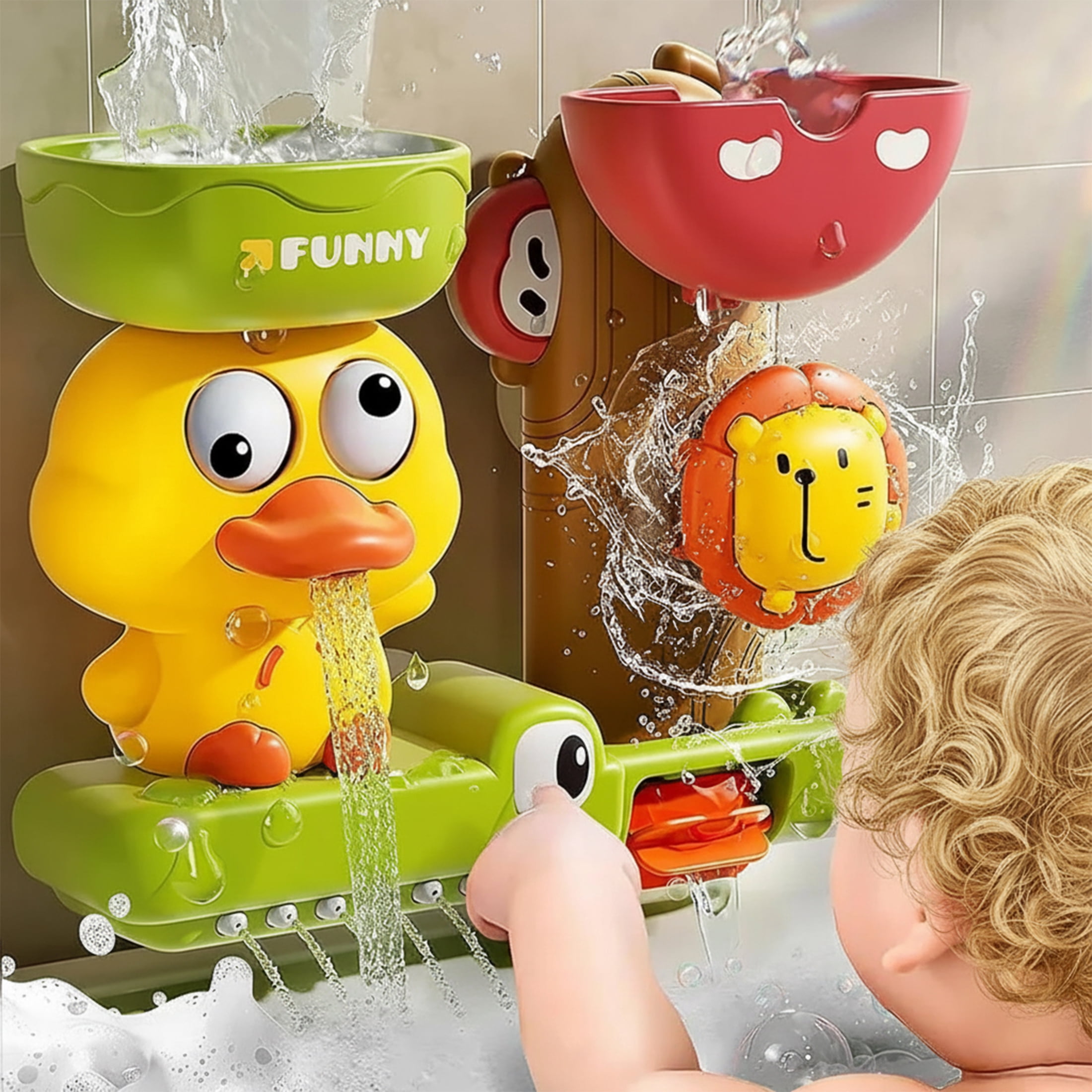 Flynow Bath Toys for Toddlers 13, Baby Waterfall Bathtub Toy with — free download