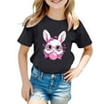 thumbnail image 1 of Baby Easter Shirts Happy Easter Bunny Funny Rabbit Graphic Tshirts Happy Easter Day Kids Toddler T-Shirt Size 3T, 1 of 4