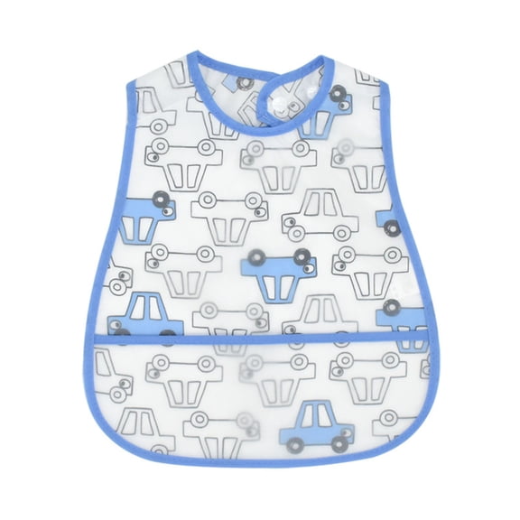 Baby Eating Bib Car Pattern Apron, 20 x 15 x 2 cm Plastic Apron, Anti-Dirty Dining Accessory For Kids