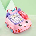 thumbnail image 1 of Baby Educational Toy, Interactive Learning Phone, 4 Game Modes Including Piano Cognitive Music and Animal Sounds, Removable Handset, Digital Keypad, Colorful Rotating Lights, 1 of 5