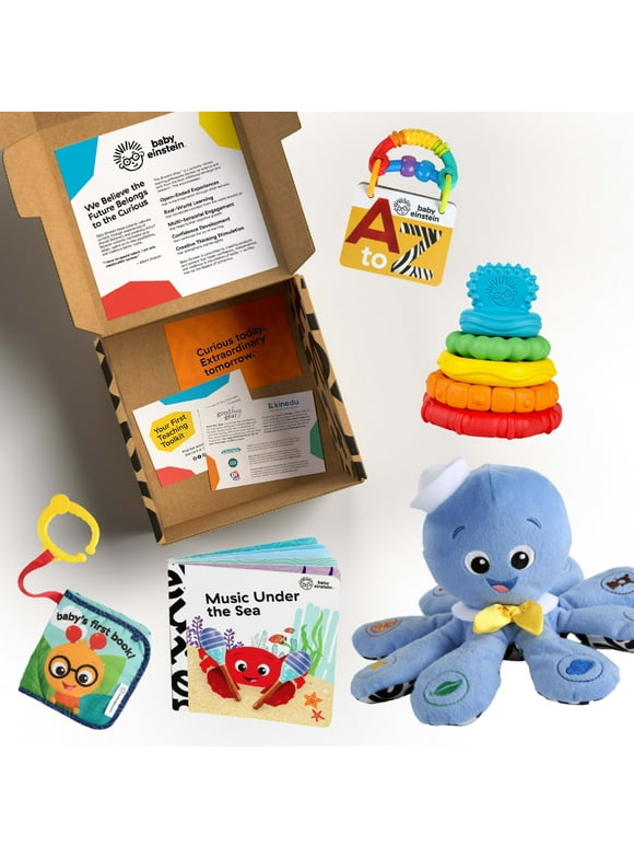 Baby Einstein Baby's First Language Teacher Developmental Gift Set and Toys Kit, Newborn +