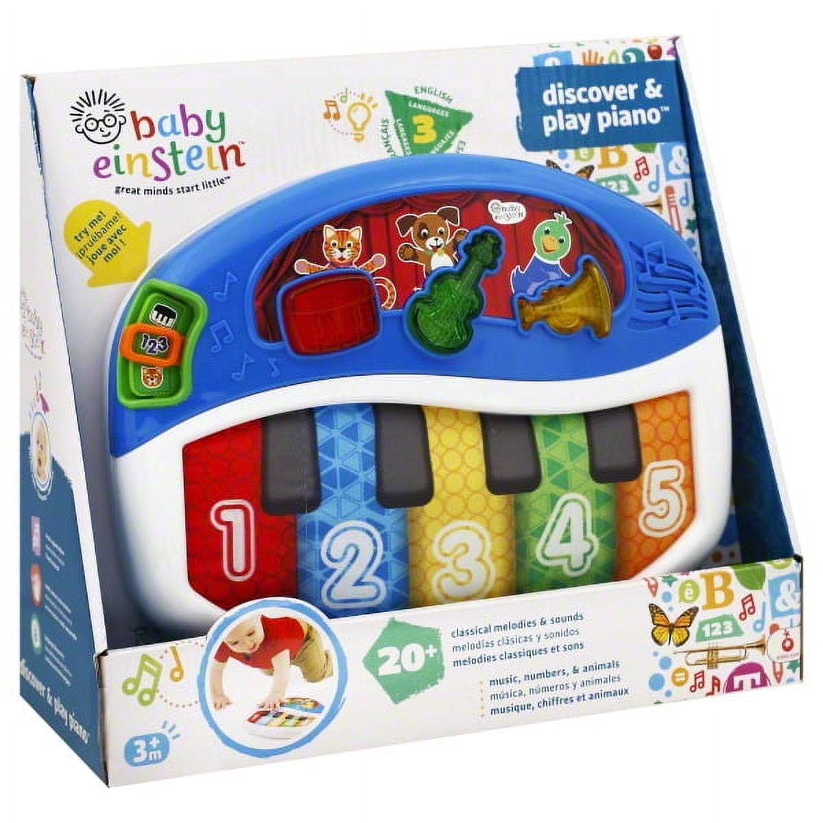 Baby Einstein Discover & Play Piano Musical Toy, Ages 3 months +