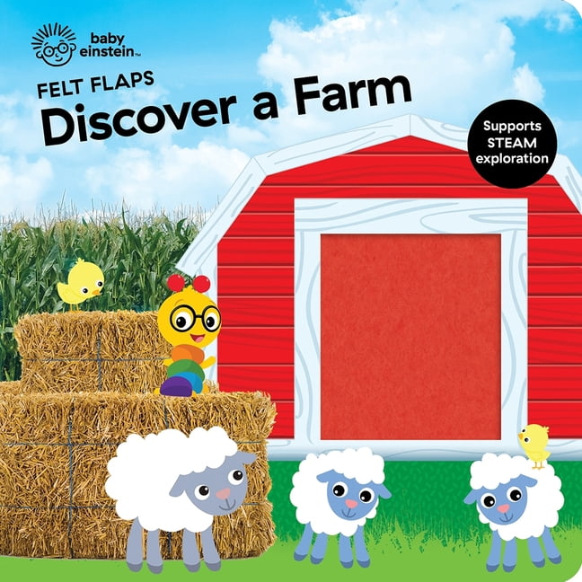 Baby Einstein: Discover a Farm Felt Flaps, (Board Book)