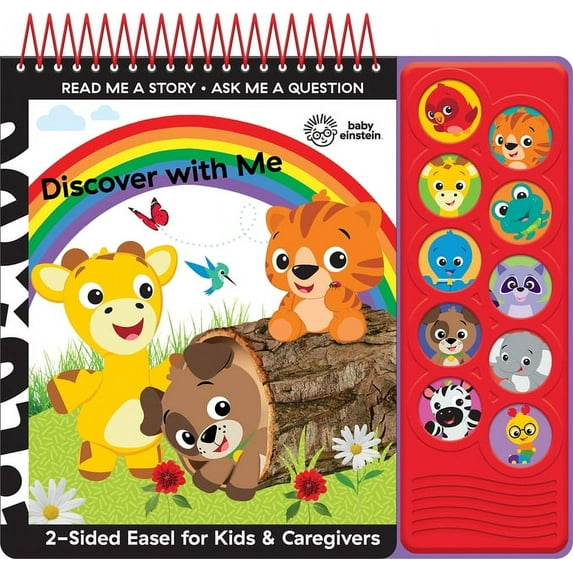 Baby Einstein: Discover with Me 2-Sided Easel for Kids & Caregivers Sound Book, (Paperback)