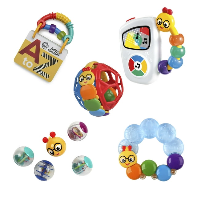 Baby Einstein Discovery Essentials Gift Pack with 5 Toys for Infants 3 Months and up