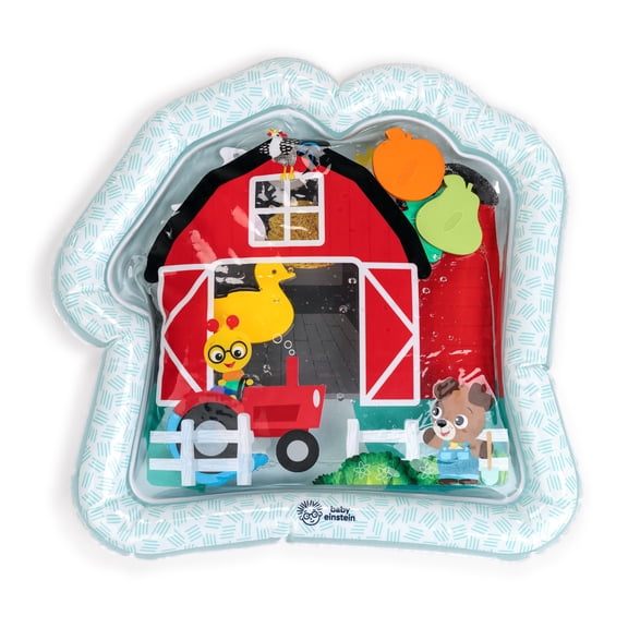 Baby Einstein Farm Explorers Cal's Sensory Barn Tummy Time Water Mat, Ages 0-36 Months