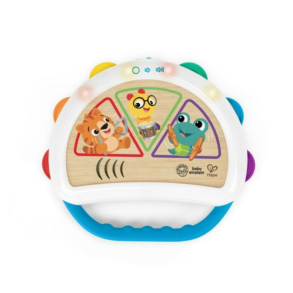 Baby Einstein + Hape Tap & Shake Tambourine, Ages 6+ Months