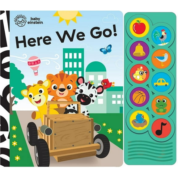 Baby Einstein - Here We Go! 10-Button Sound Book - PI Kids (Play-A-Sound)