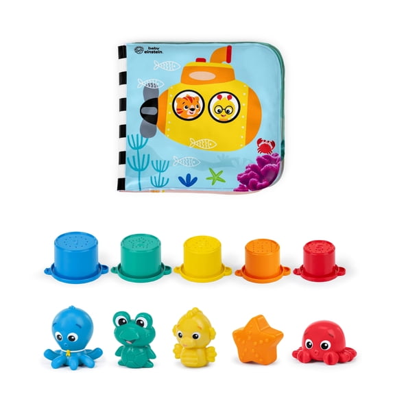 Baby Einstein Ocean Explorers Opus Bath Pals 11-Piece Gift Set, Ages 3+ Months