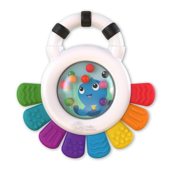 Baby Einstein Outstanding Opus The Octopus Chillable Baby Rattle & Teether Sensory Toy, Unisex, Ages 3 Months +