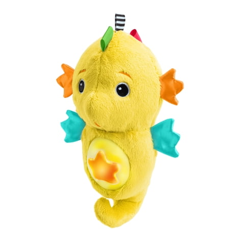 Baby Einstein Sea Dreams Seahorse Plush Soother, Yellow, Unisex, Ages 0 Months+