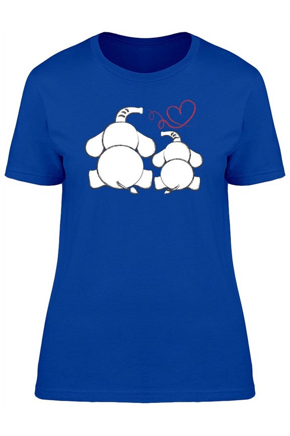 Baby Elephant And His Mother T-Shirt Women -Image by Shutterstock, Female Medium