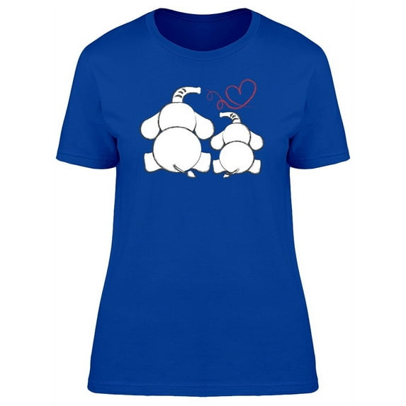 Baby Elephant And His Mother T-Shirt Women -Image by Shutterstock, Female x-Large