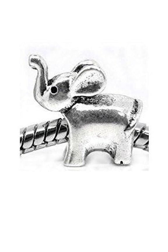 Baby Elephant Bead Spacer for Snake Chain Charm Bracelet
