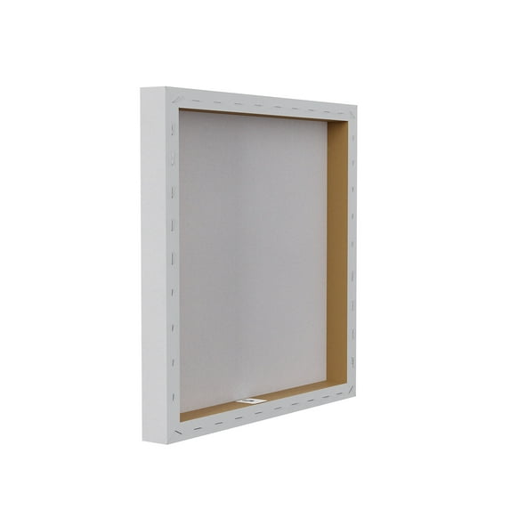 Baby Elephant Blue Bubbles Linen Look Stretched Canvas Wall Art