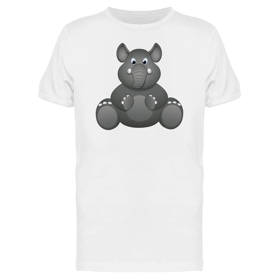 Baby Elephant Cartoon T-Shirt Men -Image by Shutterstock, Male Large