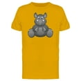 thumbnail image 1 of Baby Elephant Cartoon T-Shirt Men -Image by Shutterstock, Male Small, 1 of 2