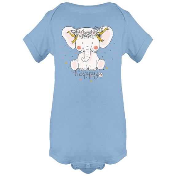 Baby Elephant Design Bodysuit Infant -Image by Shutterstock, 24 Months