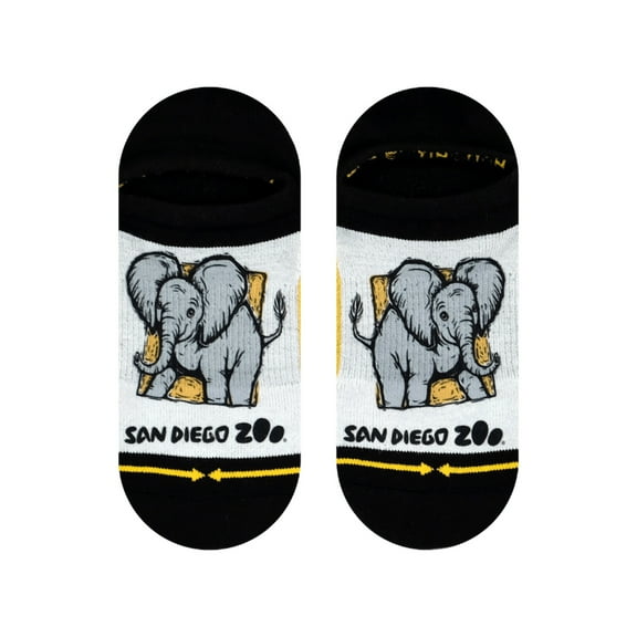 Baby Elephant No Show Socks With Art By San Diego Zoo