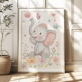 thumbnail image 1 of Baby Elephant Safari Nursery Poster, 24x36 UNFRAMED, 1 of 3