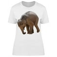 thumbnail image 1 of Baby Elephant Standing Frontlegs T-Shirt Women -Image by Shutterstock, Female 3X-Large, 1 of 2