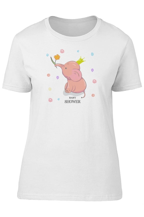 Baby Elephant With A Crown Tee Women's -Image by Shutterstock