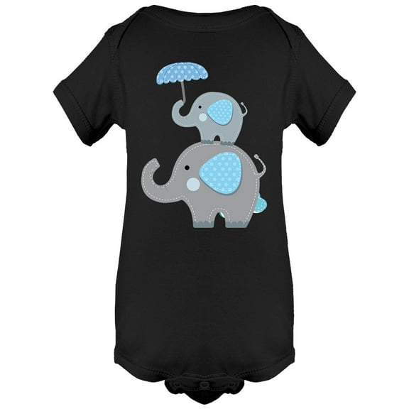 Baby Elephants Bodysuit Infant -Image by Shutterstock,  6 Months