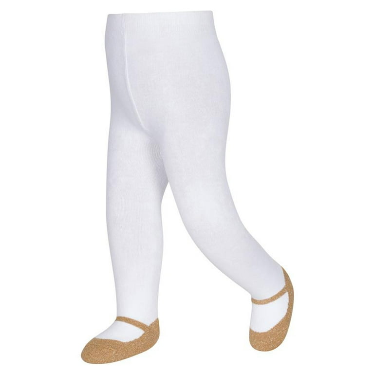 Baby Emporio-Baby girl tights leggings with Mary Jane shoe look