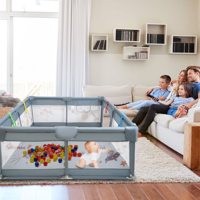 Baby Enclosure Large Playpen,Large Playpen Safe No Gaps Playground for