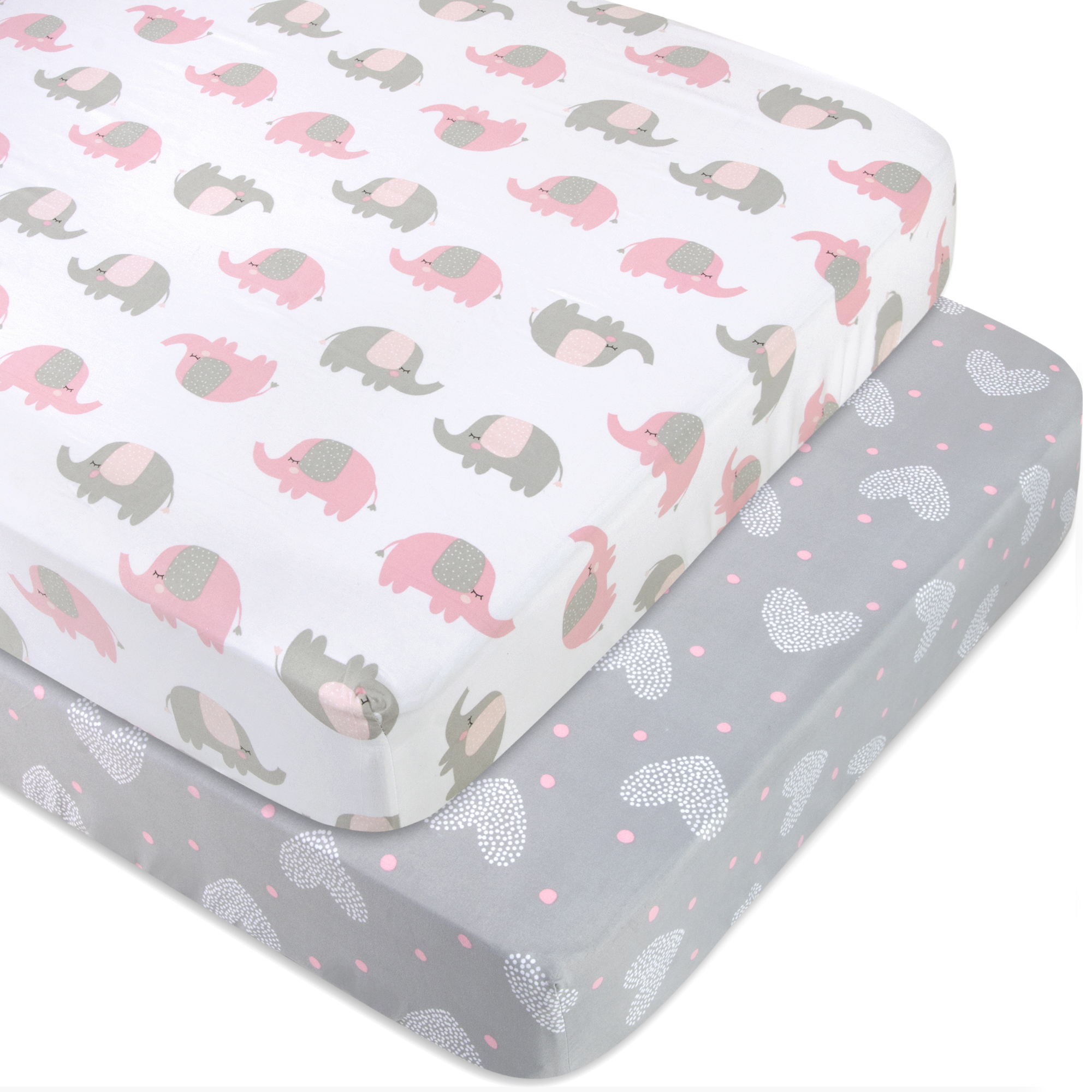 Carter's Child of Mine Crib Sheet, Pink, Pack of 2