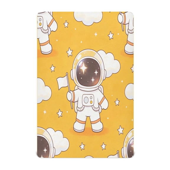Baby Essentials 39”x 27”- Standard Cotton-like Modal Elastic- Astronaut Pattern Design Crib Sheets for Newborns and Toddlers