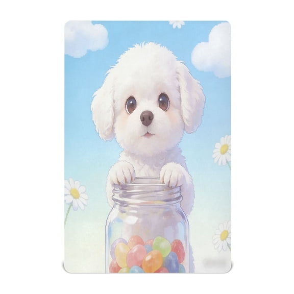 Baby Essentials 39”x 27”- Standard Cotton-like Modal Elastic- Candy Dog Pattern Design Crib Sheets for Newborns and Toddlers