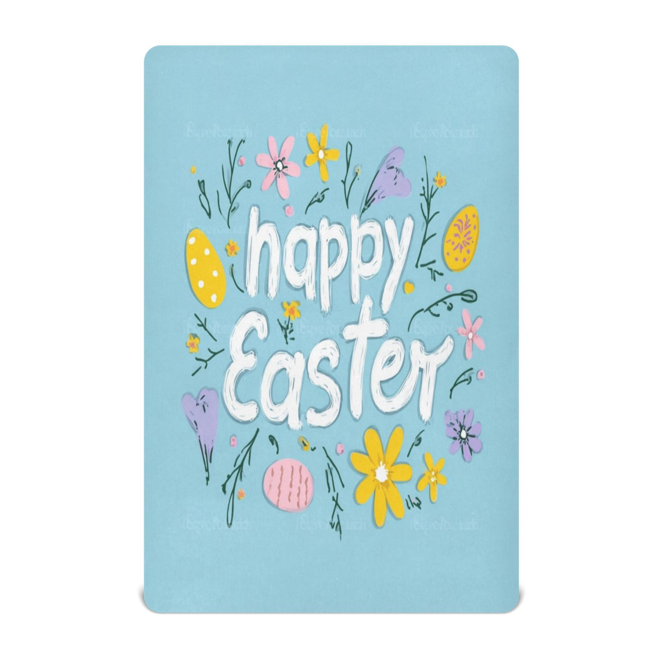 Baby Essentials 52”x 28”- Standard Cotton-like Modal Elastic- Easter Graffiti Design Crib Sheets for Newborns and Toddlers