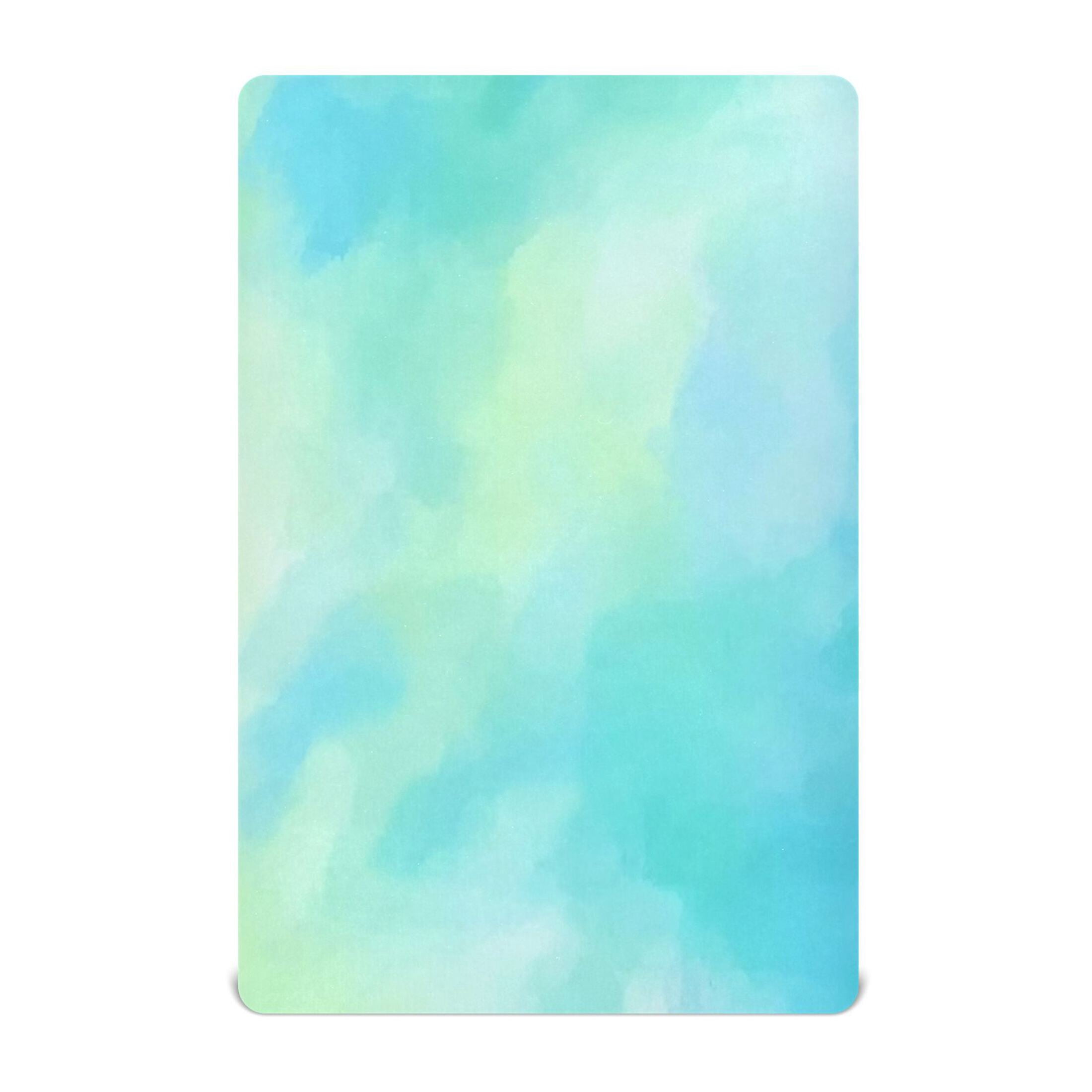 Baby Essentials 52”x 28”- Standard Cotton-like Modal Elastic- Green Watercolor Design Crib Sheets for Newborns and Toddlers