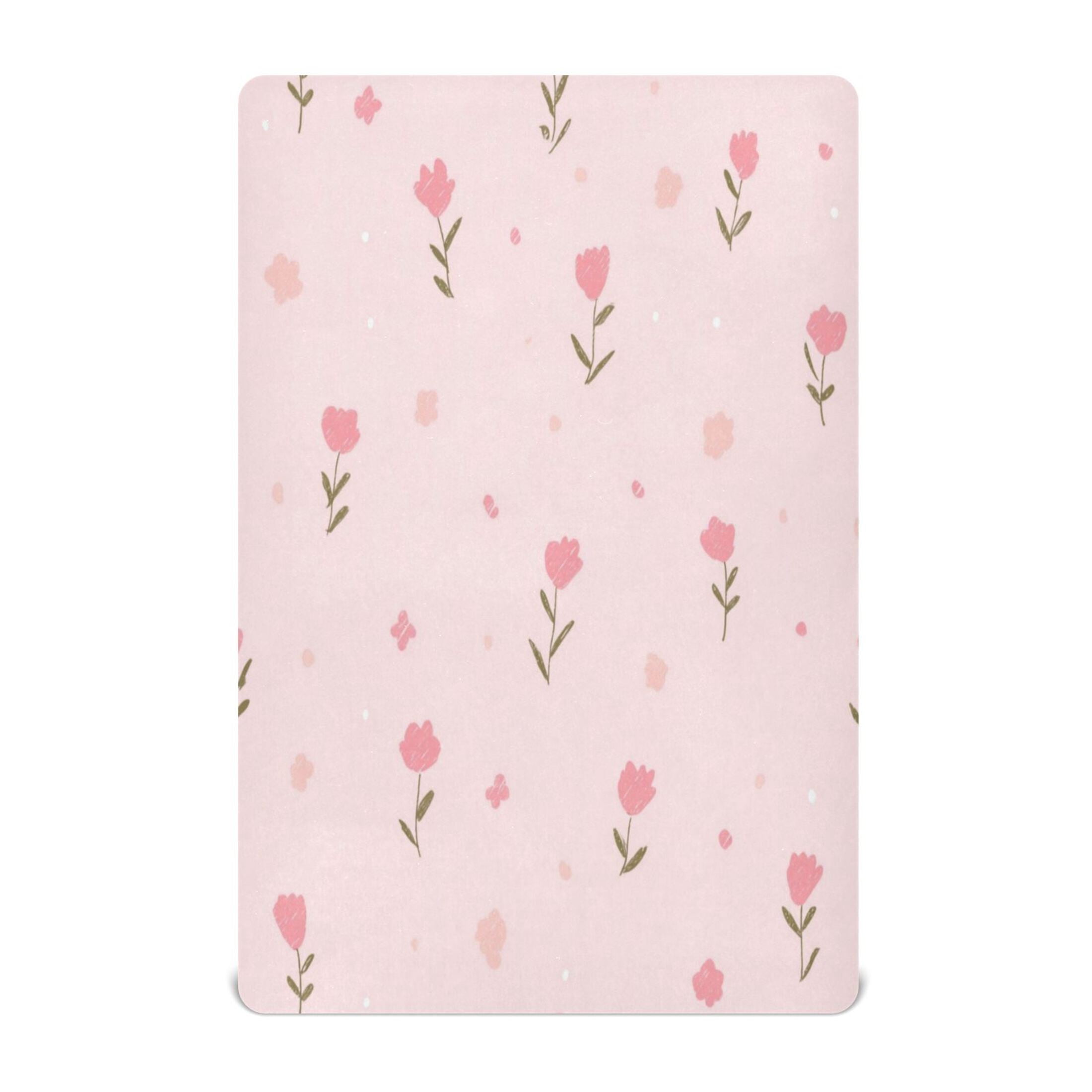 Baby Essentials 52”x 28”- Standard Cotton-like Modal Elastic- The Atmosphere Of Spring Design Crib Sheets for Newborns and Toddlers