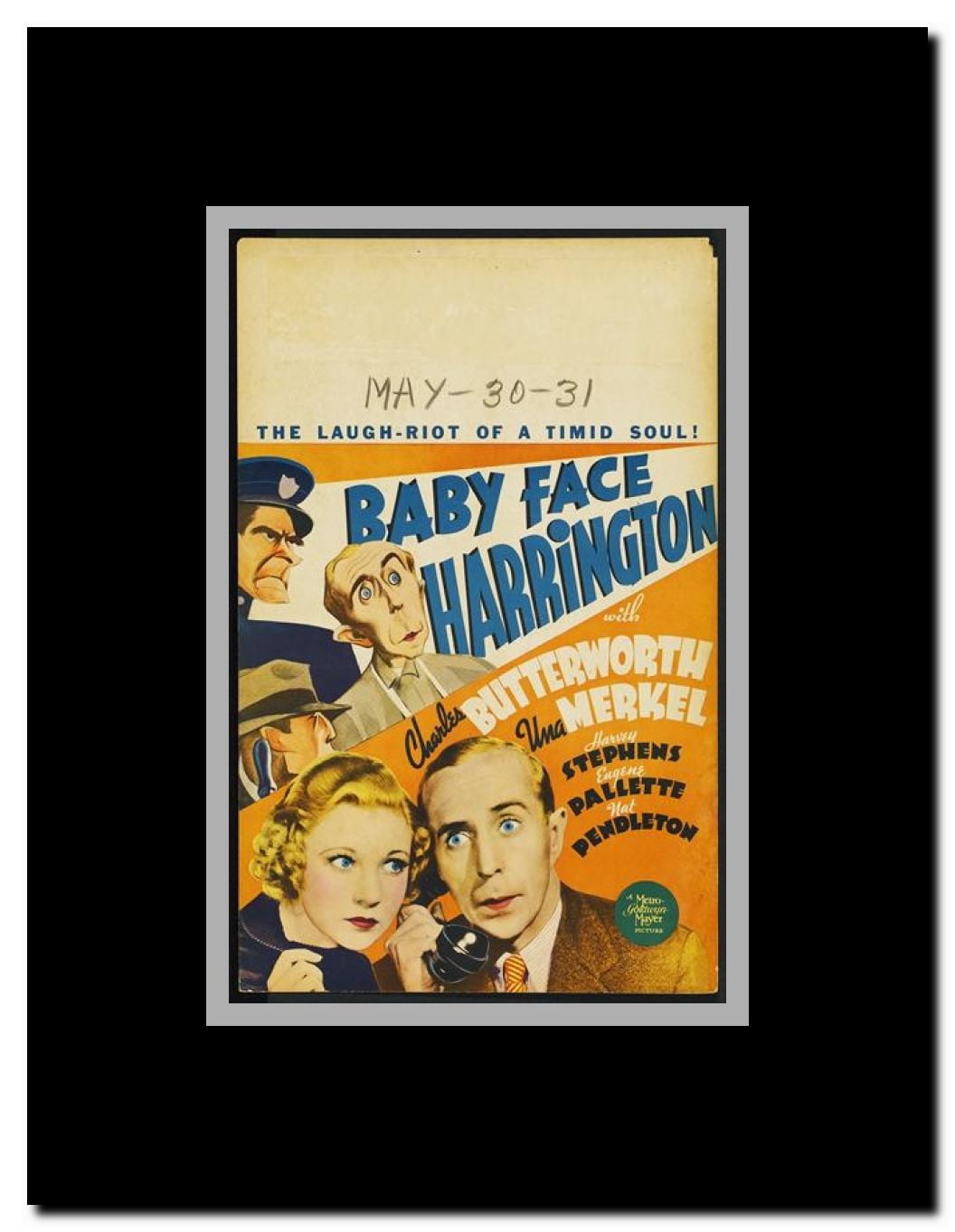 Baby Face Harrington Framed Movie Poster