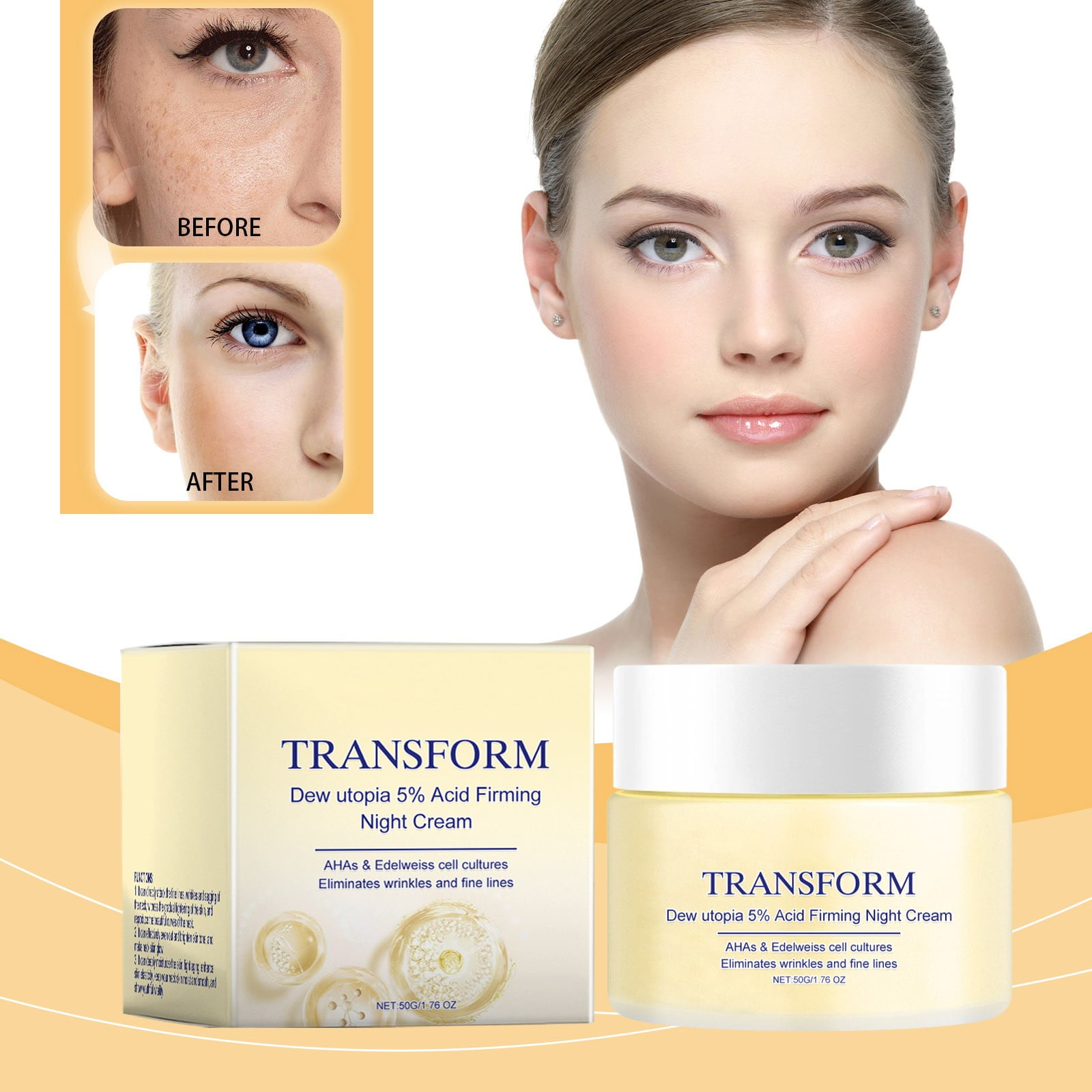 Baby Face Lotion Nighttime Moisturizer for Face Neck Trainer Gel V