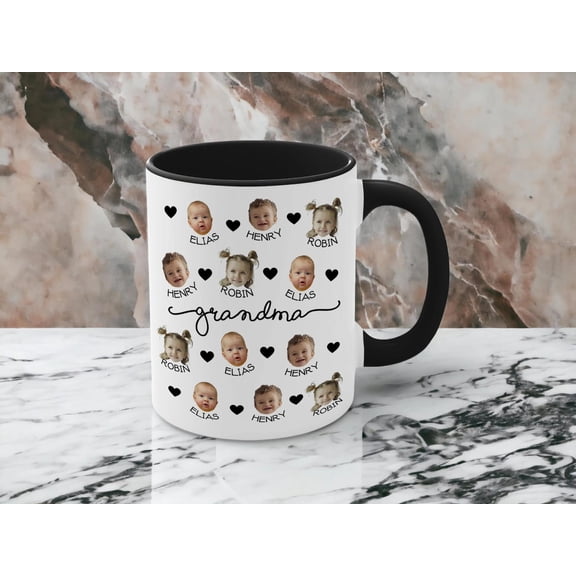 Baby Face Mug, Personalized Face Mug, Custom Photo, Bekilab, 11oz-15oz Mug