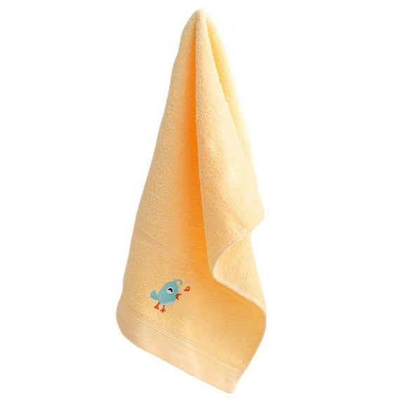 Baby Facecloth Bath Towel Cotton Embroidered Cloth Soft Absorbent Kindergarten Washcloth Suitable for Babies