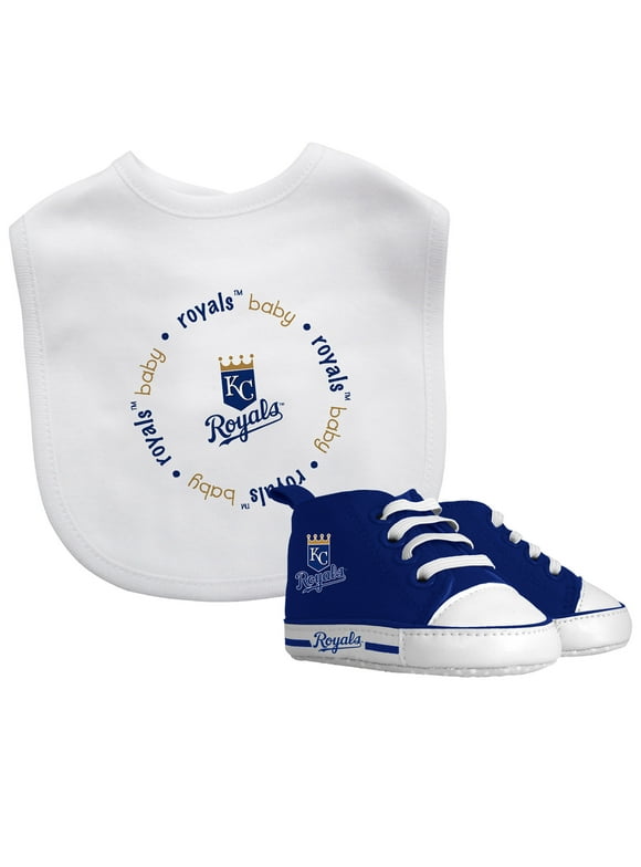 Baby Fanatic 2 Piece Bid and Shoes - MLB Kansas City Royals - White Unisex Infant Apparel