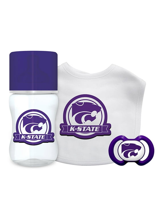 Baby Fanatic Officially Licensed 3 Piece Unisex Gift Set - NCAA Kansas State Wildcats