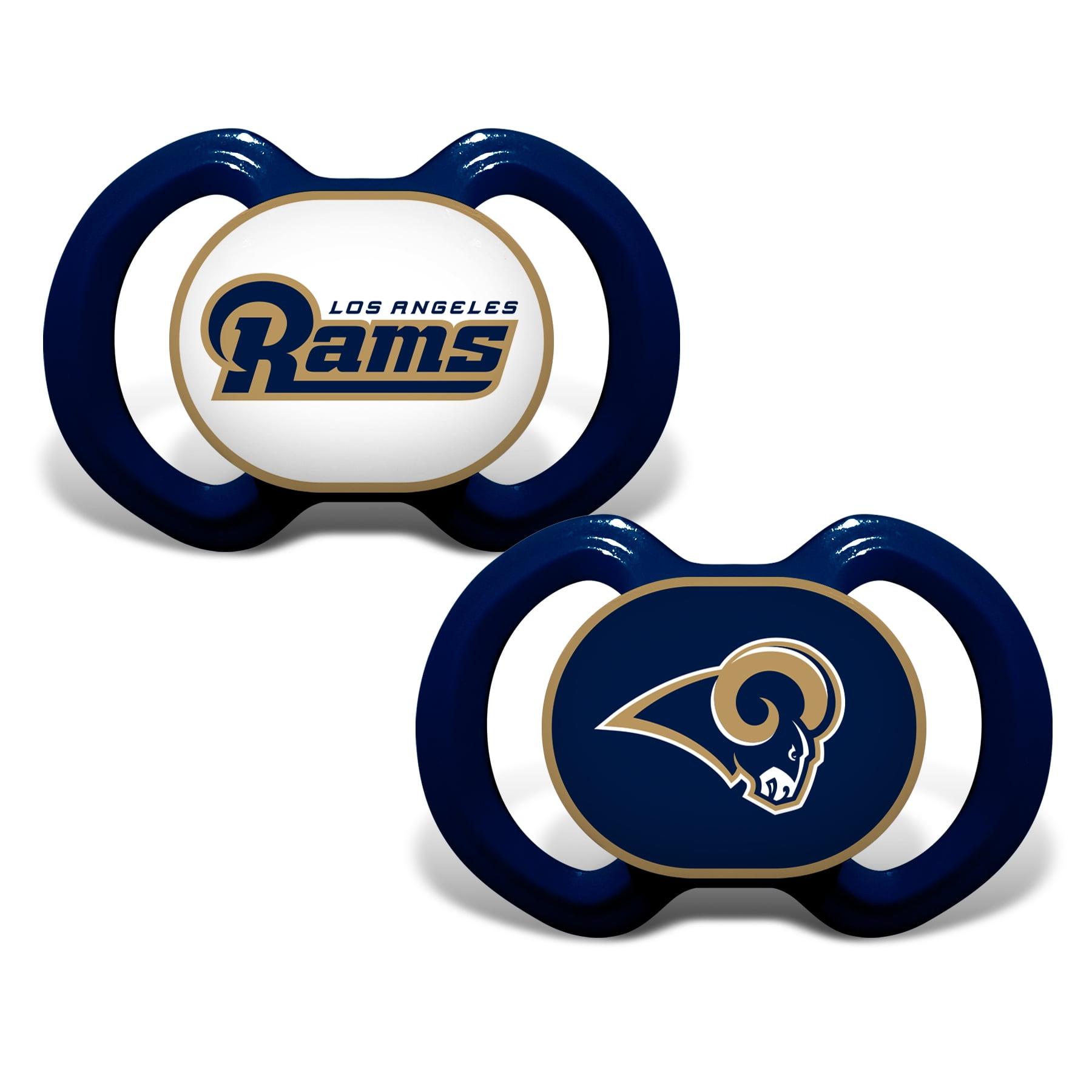 Baby Fanatic Officially Licensed Pacifier 2Pack NFL Los Angeles Rams