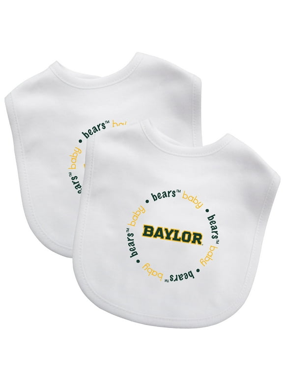 Baby Fanatic Officially Licensed Unisex Baby Bibs 2 Pack - NCAA Baylor Bears