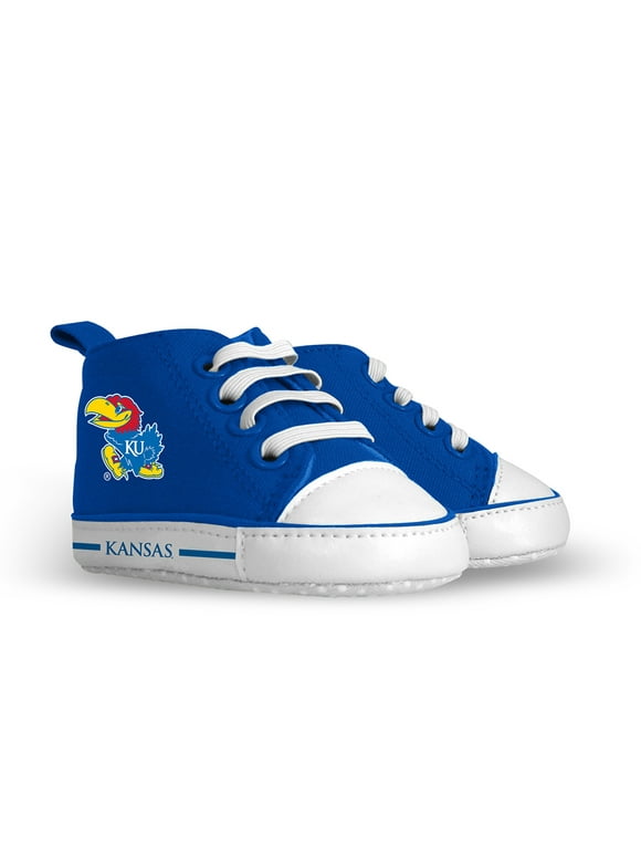 Baby Fanatic Pre-Walkers High-Top Unisex Baby Shoes -  NCAA Kansas Jayhawks