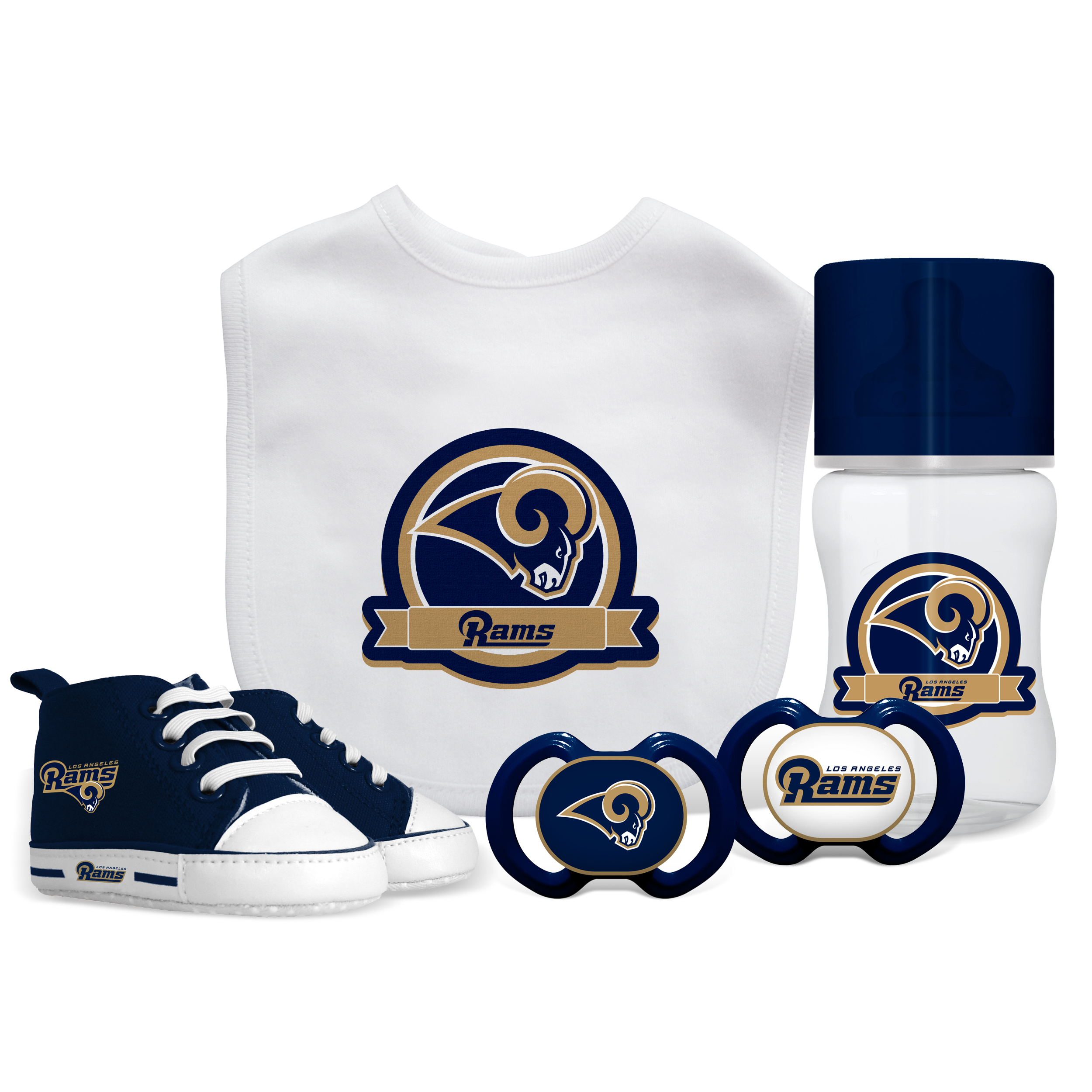 Baby Fanatics NFL Los Angeles Rams 5-Piece Gift Set 
