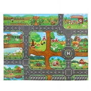 Baby Farm Road Mat Puzzle Country Path Rug Indoor Decor Carpet Games Pad Playmat Family Traffic Blankets PlayMat Creeping Laying