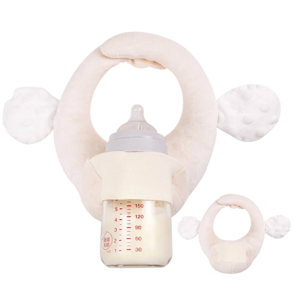 Baby Feeding Pillow with Built-In Bottle Holder, Multifunctional Lazy Nursing Cushion for Mothers, Ergonomic Newborn Support Pillow