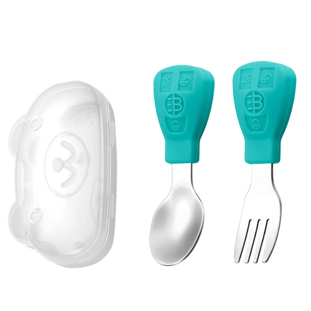 Baby Feeding Self Feeding Baby Utensils Baby Fork and Spoon, BPAFree