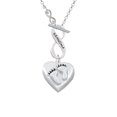 thumbnail image 1 of Baby Feet Heart Locket - To Infinity Grandma Toggle Necklace, 1 of 2