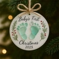 thumbnail image 1 of Baby First Christmas In 2025 Sea Glass Decoration Is Used For Christmas Tree Ornaments, 1 of 7
